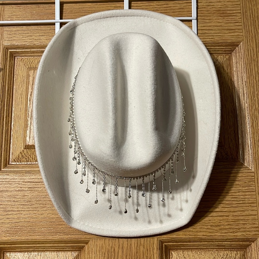 Dangle Rhinestone Cowgirl Hat